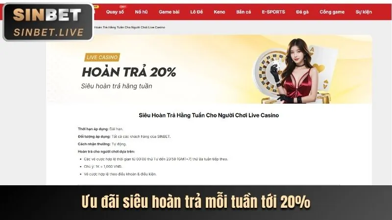 Chương trình hoàn trả cao hàng ngày